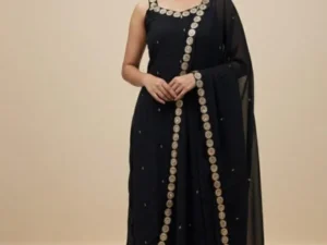 mirror work anarkali