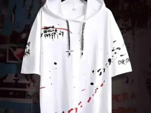 men hooded t shirt