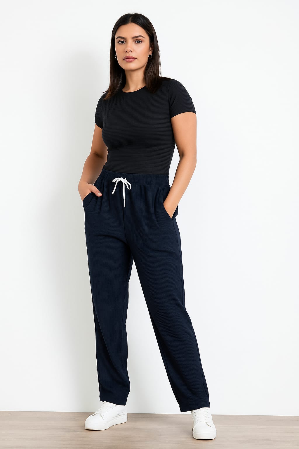 Perfect Women Lounge Pants | Ribbed Elastic Waist Joggers - Image 5